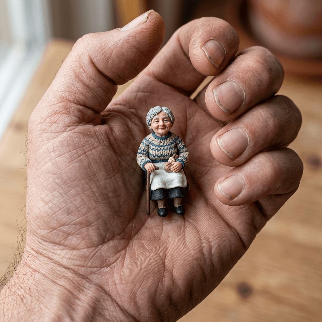 Before and after - Mini Doll